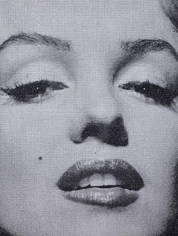 Marilyn Monroe Black And White Painting