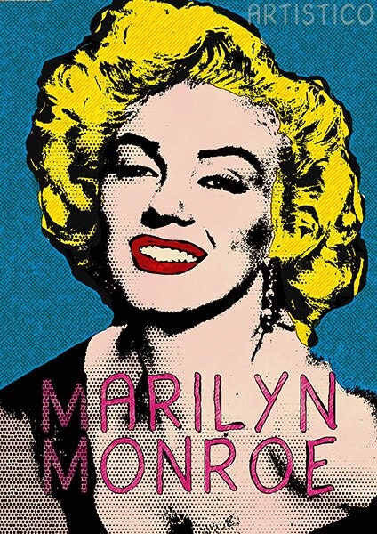Marilyn Monroe Black And White Pop Art