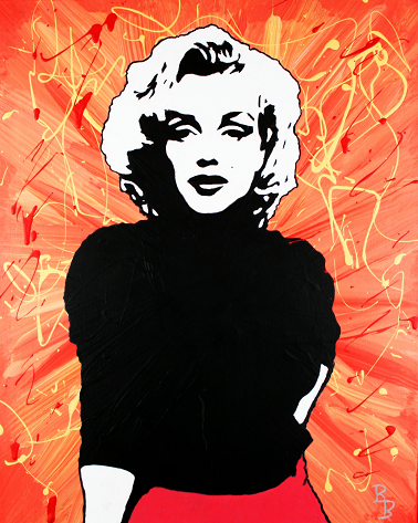 Marilyn Monroe Black And White Pop Art