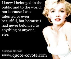 Marilyn Monroe Quotes About Beauty