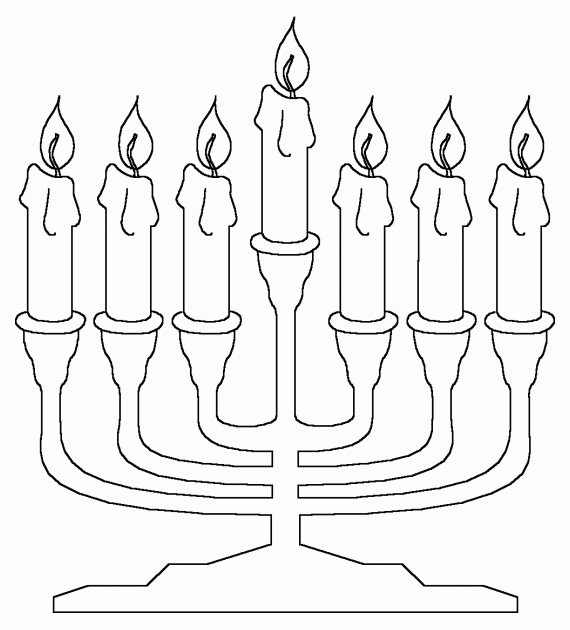 Menorah Coloring Page