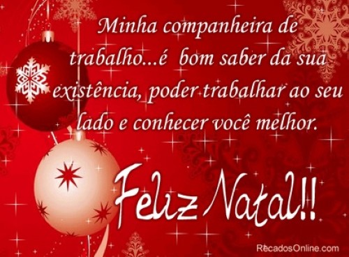 Mensagem De Natal Para Amigos De Trabalho