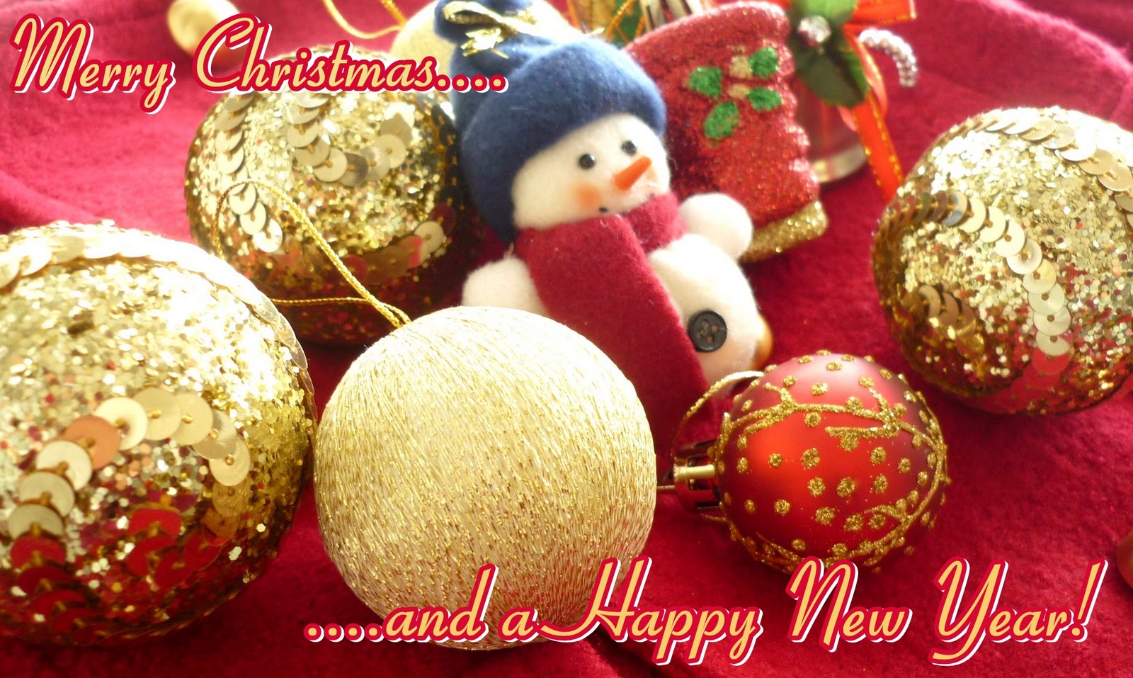 Merry Christmas And New Year Greetings Wishes
