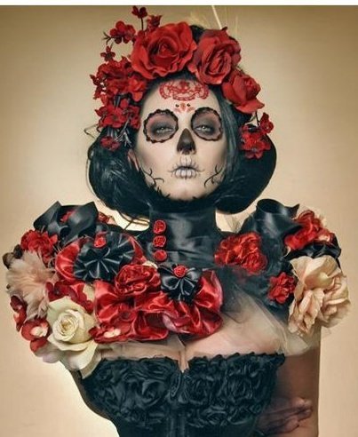 Mexican Candy Skull Makeup