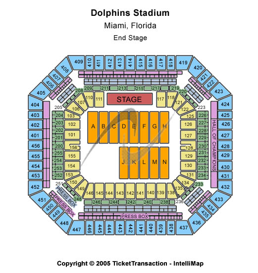 Miami Dolphins Stadium Parking Map