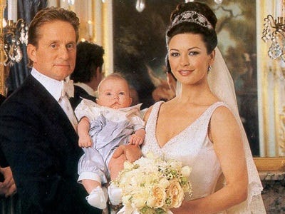 Michael Douglas And Catherine Zeta Jones Wedding Pictures