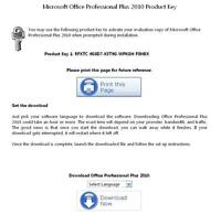 Microsoft Office 2010 Professional Plus Product Key Full Version