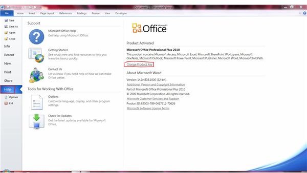 Microsoft Office 2010 Serial Key Free