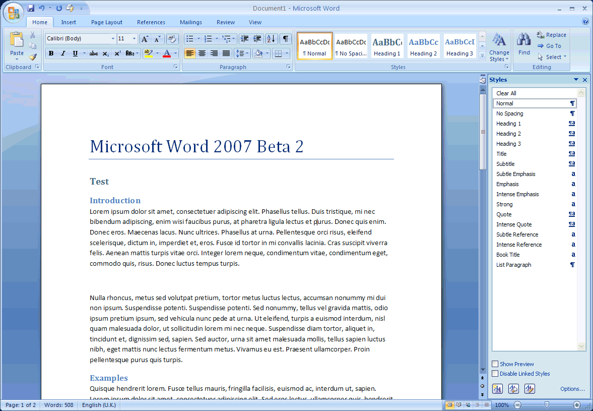 Microsoft Word 2007 Free Download Full Version For Windows Vista