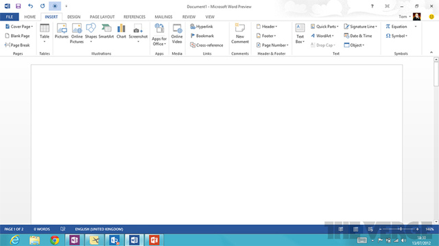 Microsoft Word 2010 Windows 8