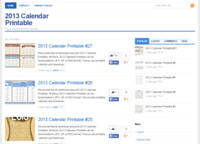 Microsoft Word 2013 Calendar Printable
