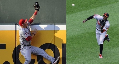 Mike Trout Catch Poster