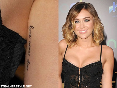 Miley Cyrus Tattoos Guy