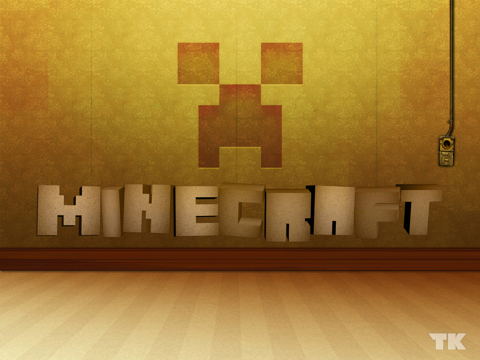 Minecraft Creeper Face Wallpaper
