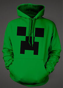 Minecraft Creeper Hoodie Green