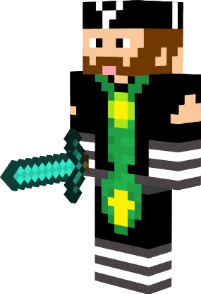 Minecraft Steve With Diamond Sword