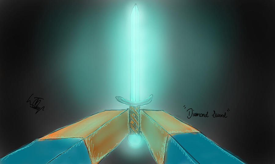 Minecraft Wallpaper Diamond Sword