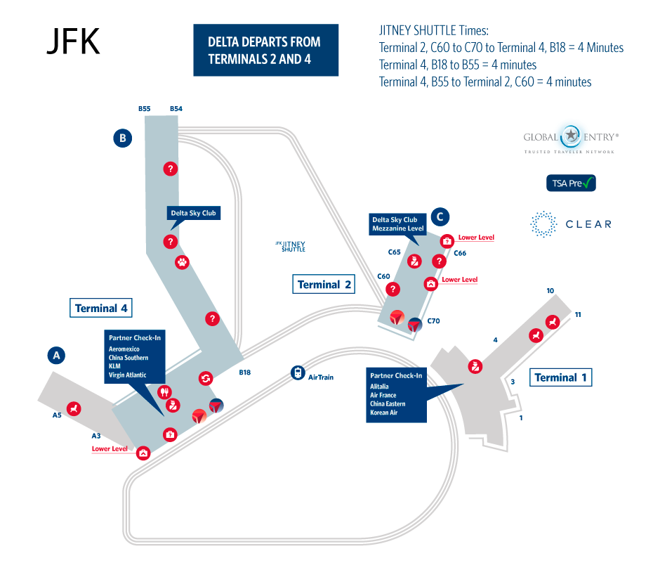 Minneapolis Airport Map Delta Terminal