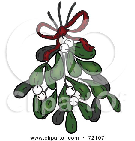 Mistletoe Clipart Black And White