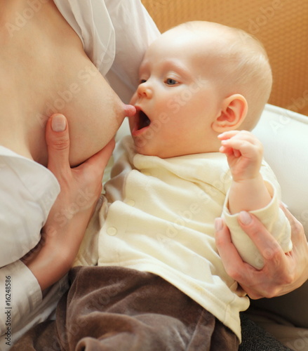 Mother Breast Feeding Baby