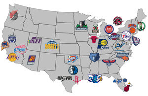 Nba Teams Map