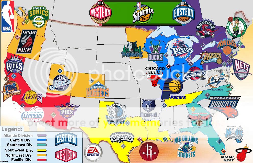 Nba Teams Map