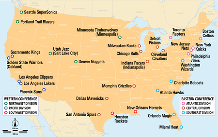 Nba Teams Map