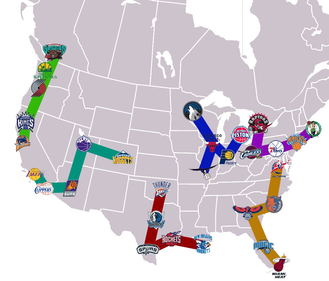 Nba Teams Map