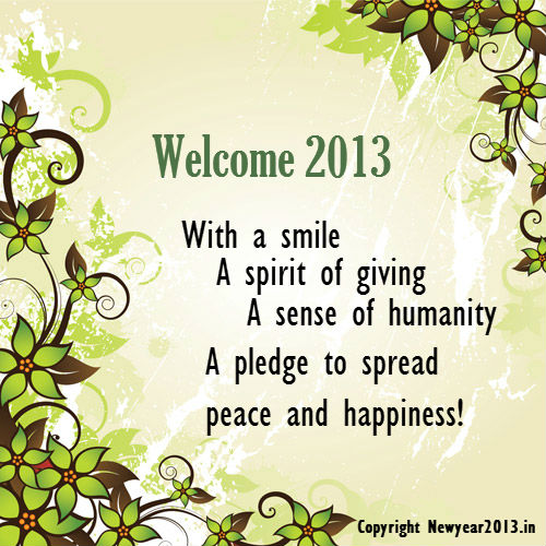New Year Wishes 2013 Images