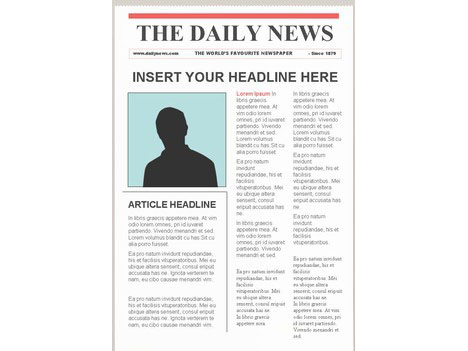 Newspaper Background Template