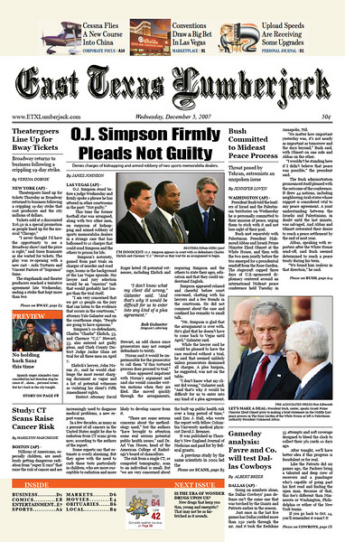 Newspaper Front Page Layout Design