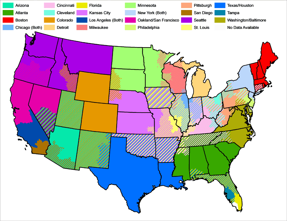 Nfl Teams Map