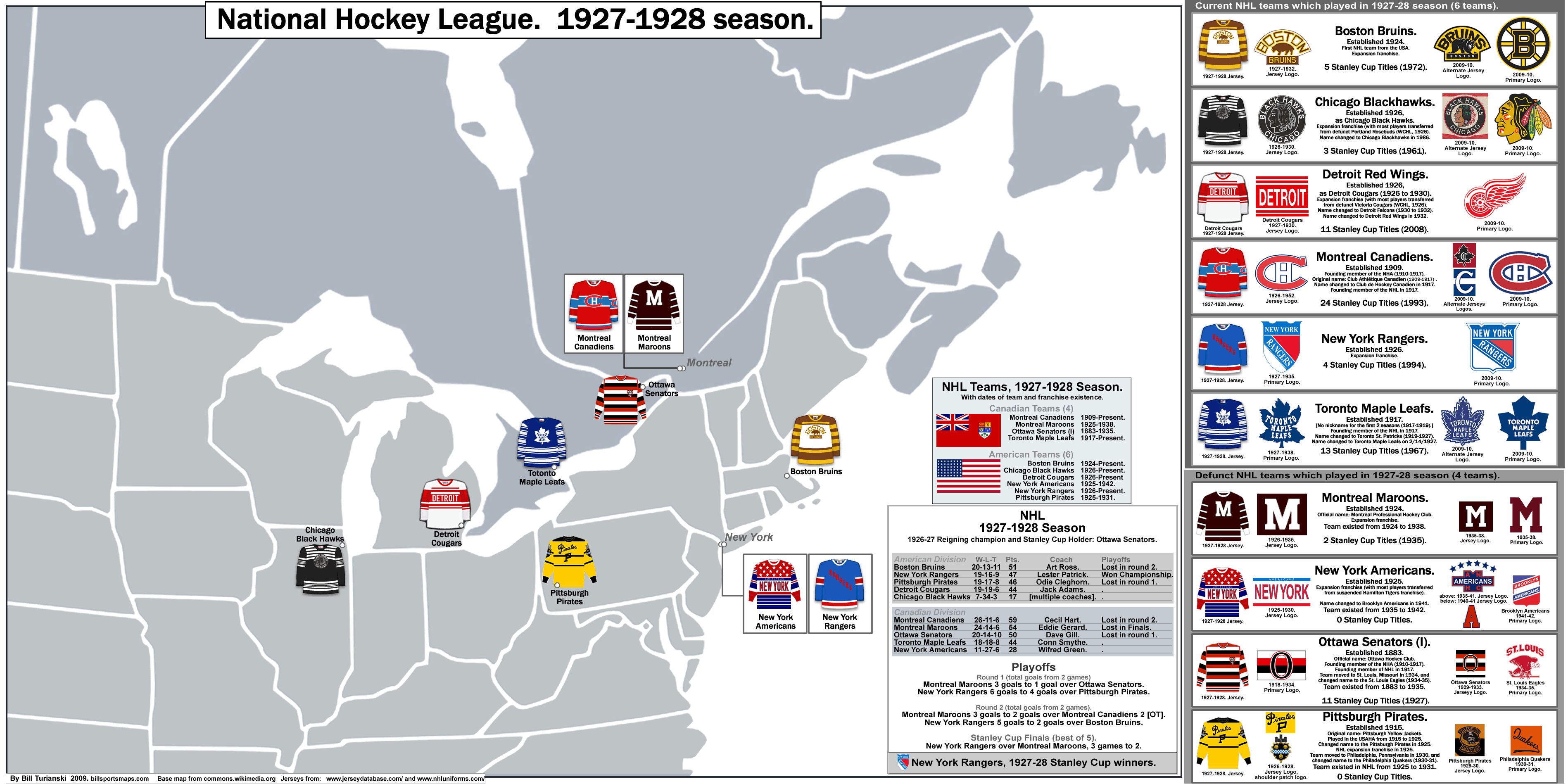 Nhl Teams Map 2012