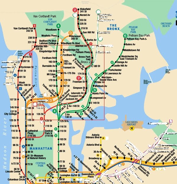 Nyc Subway Map With Streets Manhattan
