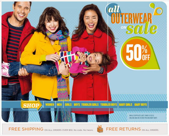 Old Navy Coupons Canada December 2012