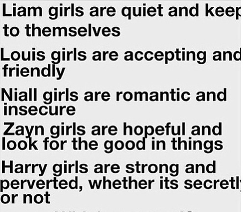 One Direction Preferences Tumblr