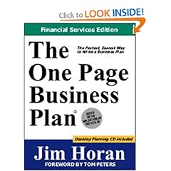One Page Business Plan Template Word
