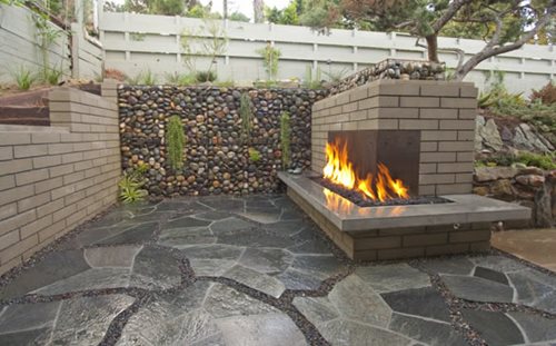 Outdoor Fireplace Designs Brick