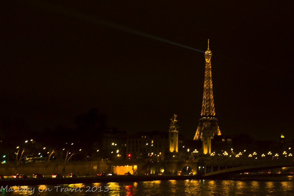 Paris France Eiffel Tower At Night