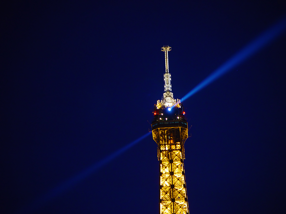 Paris France Eiffel Tower At Night