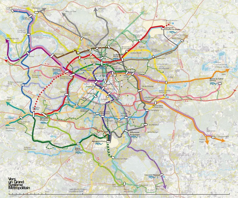 Paris Metro Map Zones 1 6