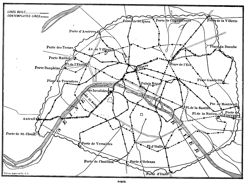 Paris Metro Plan Route
