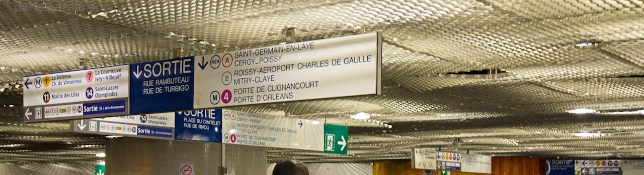 Paris Metro Signage