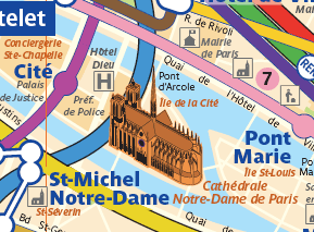 Paris Metro Train Route Map