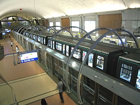 Paris Metro Train Route Map