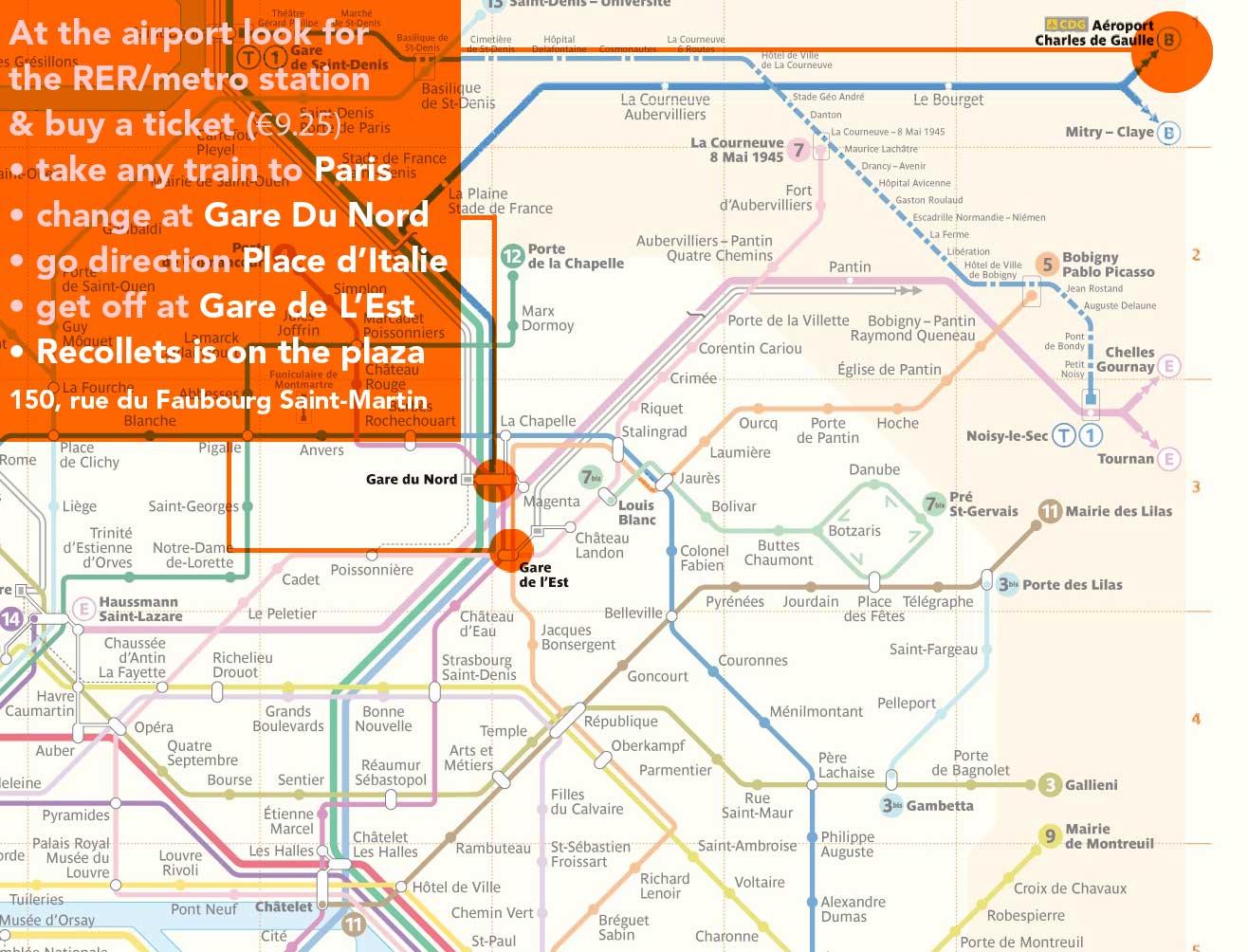 Paris Metro Zones 1 6 Map