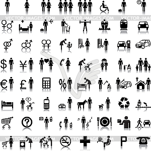 People Icons Free Vector