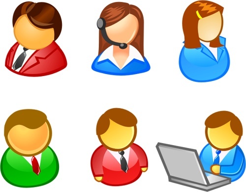 People Icons Free Vector