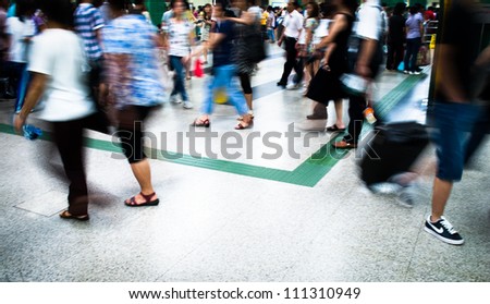 People Walking In The City