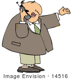 Person On Mobile Phone Cartoon